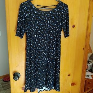American Eagle Lace Up Jersey Dress